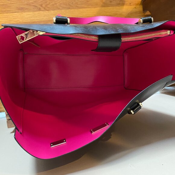 Kate Spade Large Arbour Hill Elodie Black Tote 100% Leather Bag - Picture 7 of 11